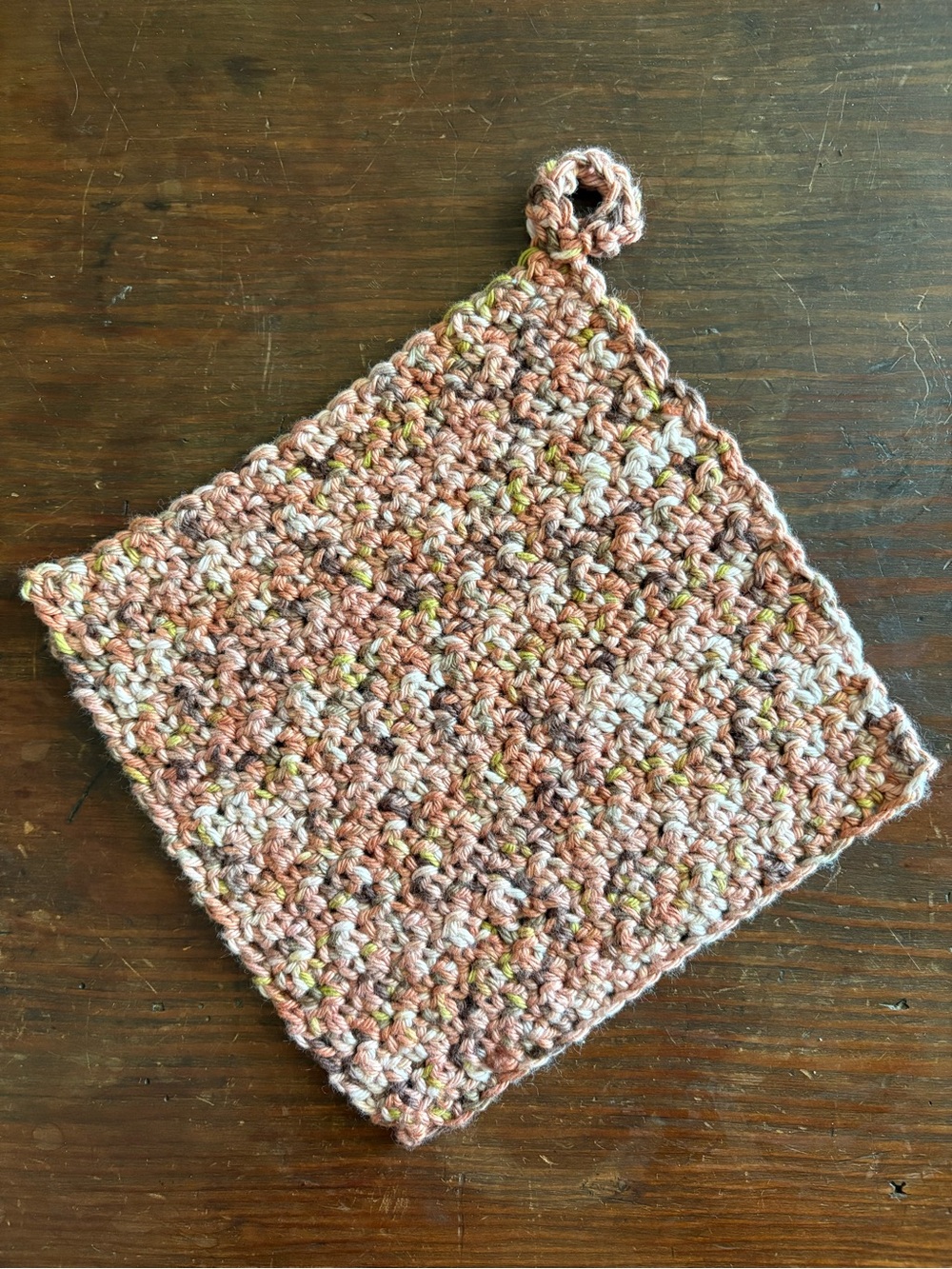 Cotton Pot Holder & Trivet Kitchen Hot Pad Crochet Housewarming Gift